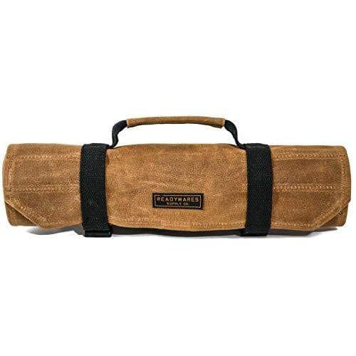 18-Pocket Tool Roll - 20 oz Waxed Canvas - 26" x 14-1/2"